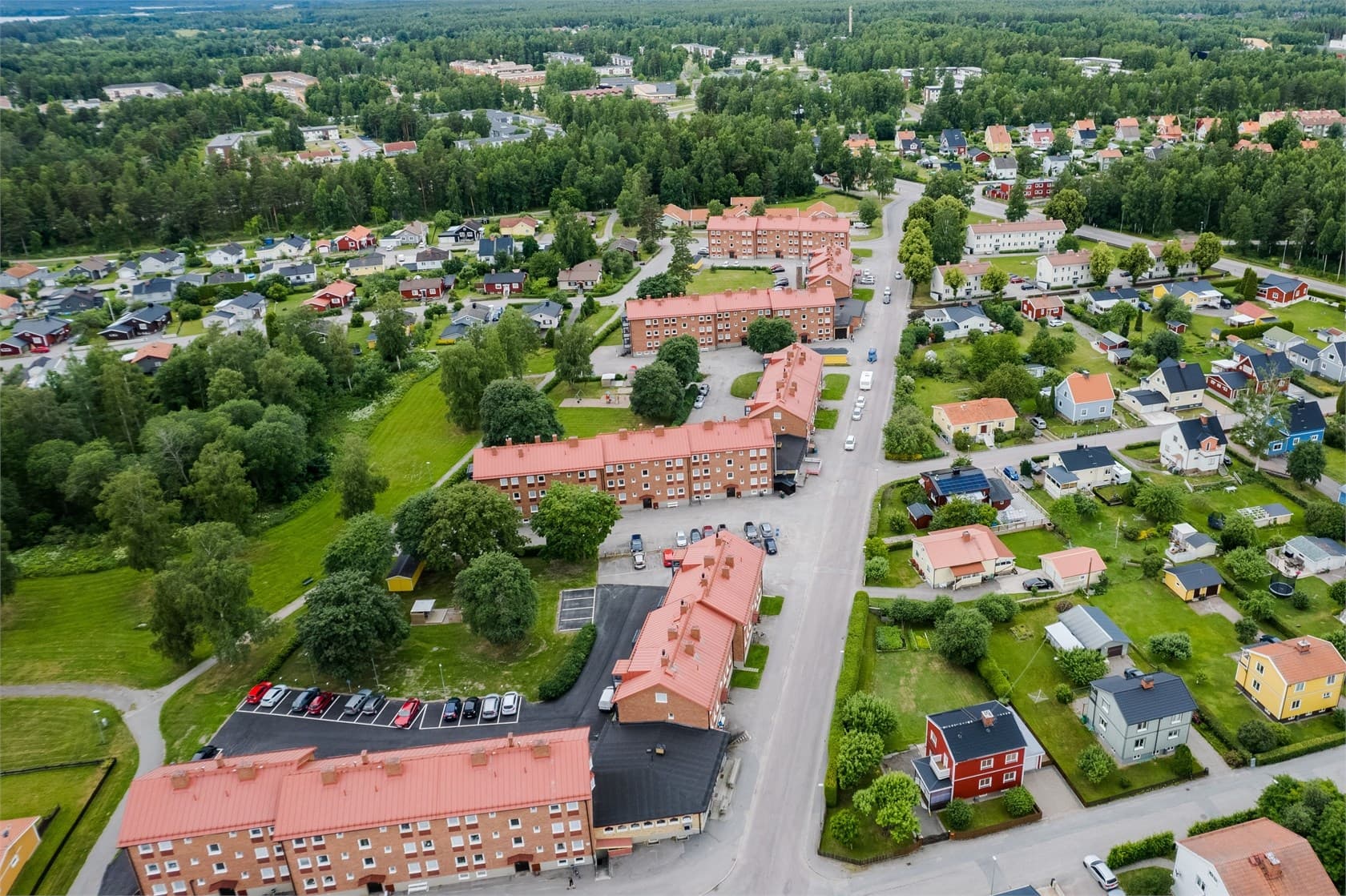 Brf Stensötan, översiktsbild.